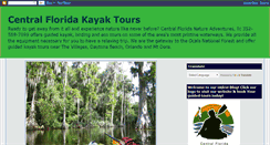 Desktop Screenshot of centralfloridakayaktours.com